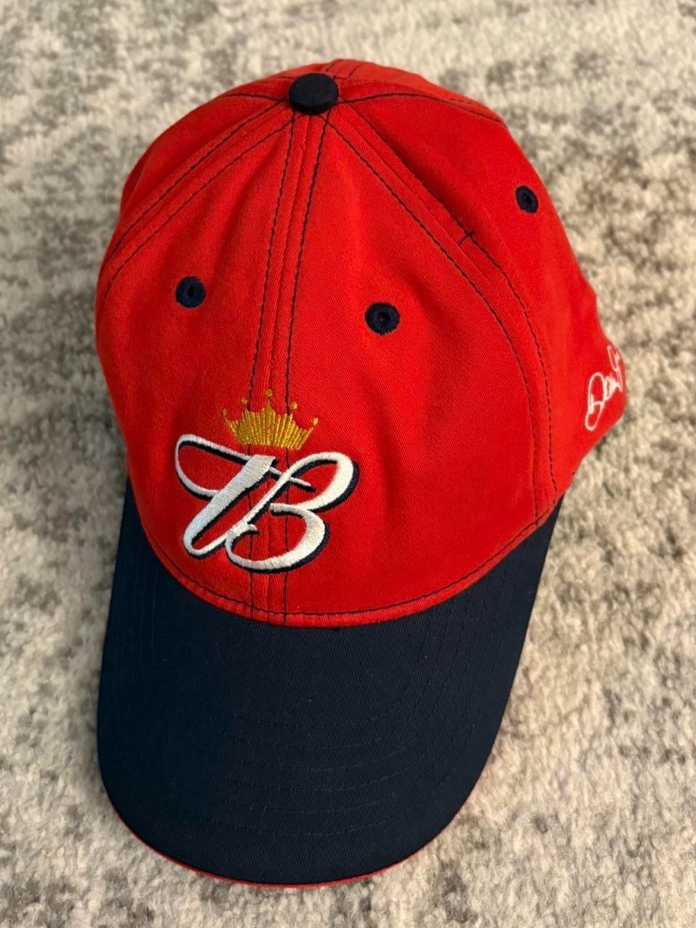 Chase Authentics Dale Earnhardt Jr Red Budweiser Racing Hat